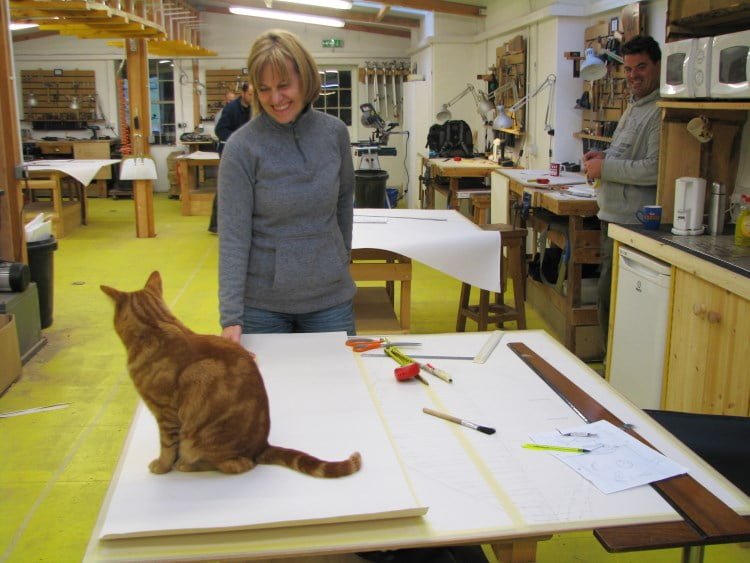Ali Wilson Designs a Fish Shaped Cabinet at the Chippendale School.