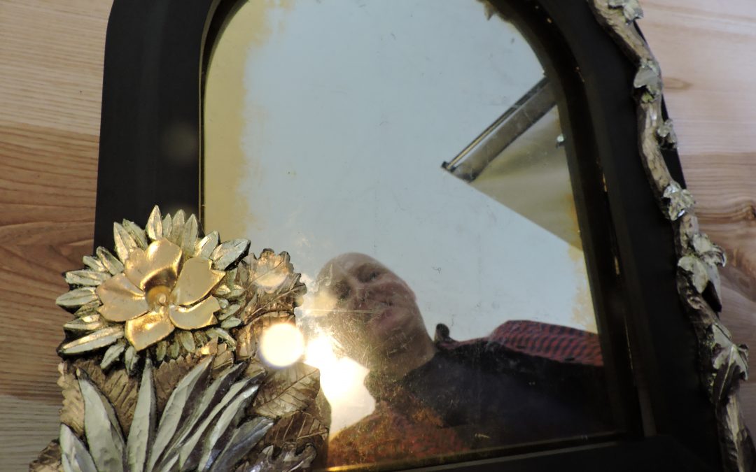 Shades of golden mirror